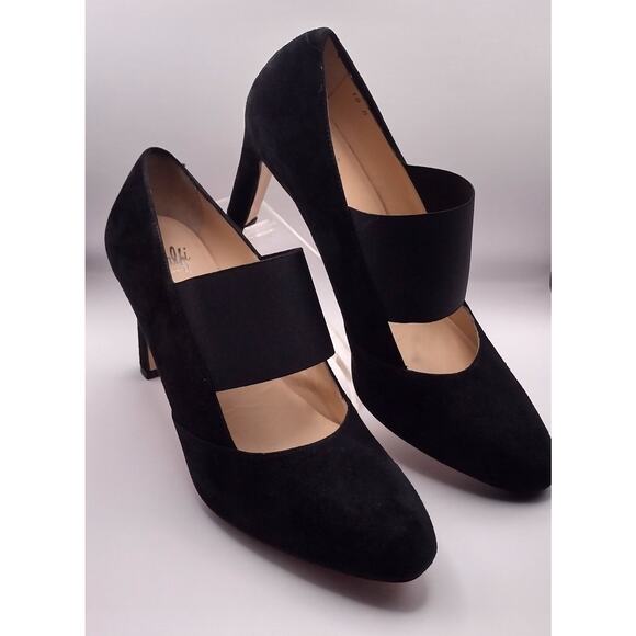 almafi Shoes - Amalfi by Rangoni Black Suede pumps with ballet band Size 10M